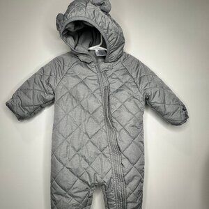 Grey Little Wonders Boy Snowsuit 6-9M